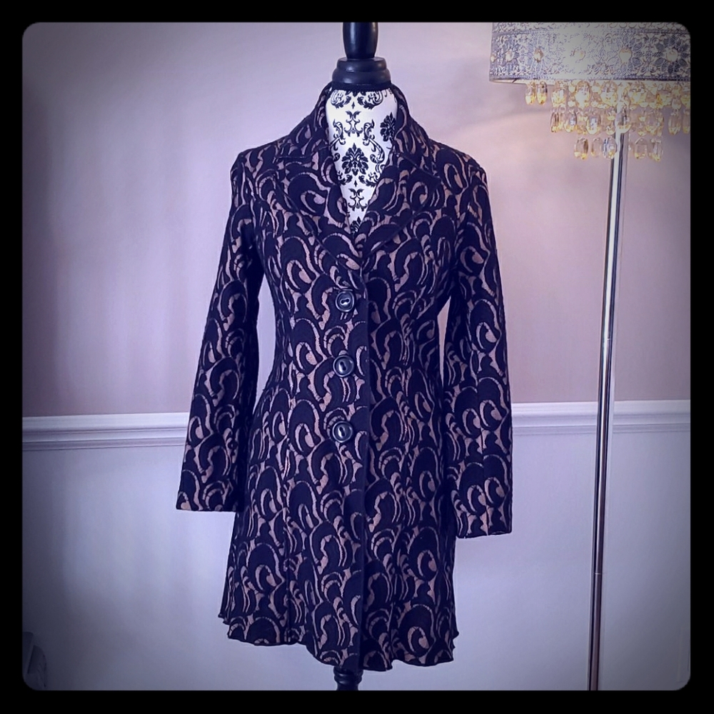 Cabi Lace Pea-Trench Coat